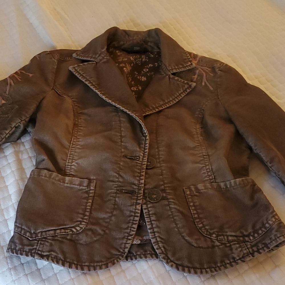 Guess Brown Corduroy Jean Jacket